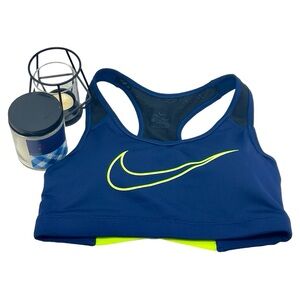 Nike Dri-Fit Sports Bra in Blue. Size Small.